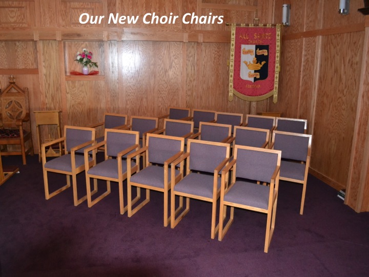 All Saints Anglican Parish - New Choir Chairs